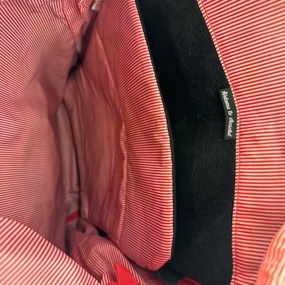 Herschel Black‎ and Red Little American Backpack main image 4